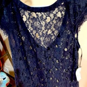 Jessica Simpson Navy blue new lace dress!